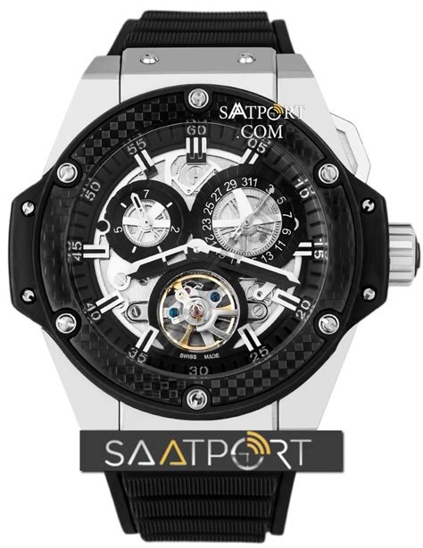 hublot king power tourbillon black strap black face|Hublot King Power .